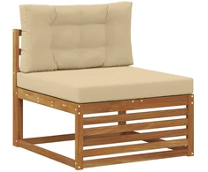 Lauko sofos komplektas Natūralus ir bežinis 249 x 162,5 x 73 cm