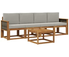 Lauko sofos komplektas su pagalve 4 pcs