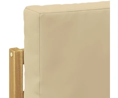 Lauko sofos komplektas 4 vnt. 4 vietos Balta ir kreminė