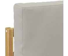 Lauko baldų komplektas Lauko sofos komplektas 5 vnt. Balta ir šviesiai pilka