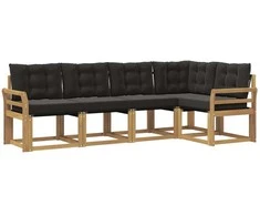 Lauko sofos komplektas su pagalve 5 pcs