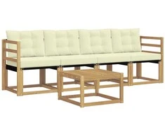 Lauko sofos komplektas su pagalve 5 pcs