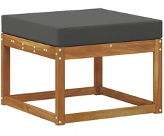 Lauko sofos komplektas su pagalve 6 pcs Natūralus ir antracitas