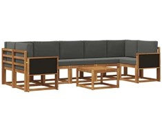 Lauko sofos komplektas su pagalve 6 pcs