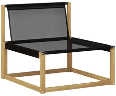 Lauko sofos komplektas 6 vnt. Balta ir juoda