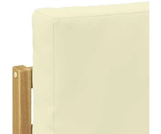 Lauko sofos komplektas 6 vnt. 6 vietos Balta ir kreminė