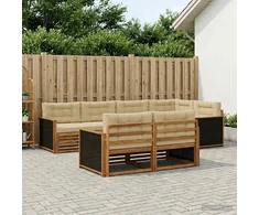 Lauko sofos komplektas su pagalve 7 pcs