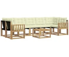 Lauko sofos komplektas su pagalve 8 pcs