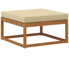 Lauko sofos komplektas su pagalve 8 pcs Natūralus ir bežinis