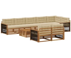 Lauko sofos komplektas su pagalve 9 pcs
