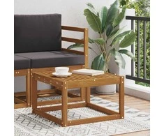 Lauko stalas Kietos akacijos mediena Natūrali 59 x 59 x 37 cm