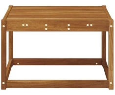 Lauko stalas Kietos akacijos mediena Natūrali 59 x 59 x 37 cm