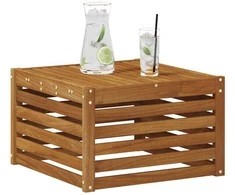 Lauko stalas Kietos akacijos mediena Natūrali 59 x 59 x 37 cm