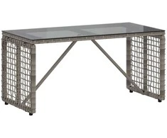 Lauko stalas Pilka ir juoda 80 x 40 x 40 cm