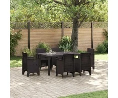 Sodo stalas Ruda 150 x 100 x 73 cm poliratanas