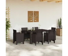 Sodo stalas Ruda 150 x 100 x 73 cm poliratanas