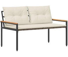 Lauko suolas 2 -Seater 116 x 67,5 x 72 cm poliratanas