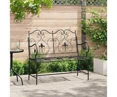 Sodo suolas Juoda 104 x 54 x 93 cm Plienas