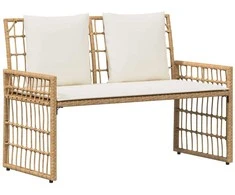 Lauko suolas Paprastas Natūralus ir grietinėlė 116 x 55 x 82 cm