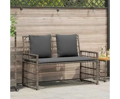 Lauko suolas Paprastas Pilka ir tamsiai pilka 116 x 55 x 82 cm