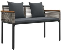 Lauko suolas Pilka ir tamsiai pilka 117 x 54 x 74.5 cm