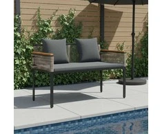Lauko suolas Pilka ir tamsiai pilka 117 x 54 x 74.5 cm