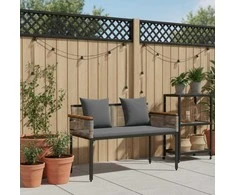 Lauko suolas Pilka ir tamsiai pilka 117 x 54 x 74.5 cm