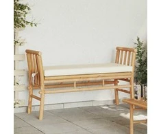 Sodo suolas su pagalve Ruda 110 x 38 x 65cm bambukas