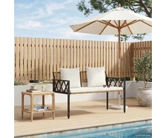 Lauko suoleliai 2 -Seater 116 x 56 x 75 cm poliratanas