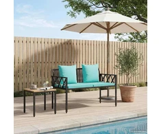Lauko suoleliai 2 -Seater 116 x 56 x 75 cm poliratanas