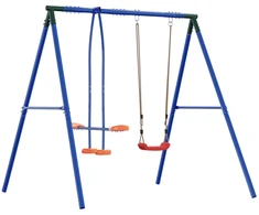 Lauko sūpynių rėmas su glideriu, skirtas iki 3 vaikų