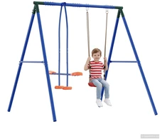 Lauko sūpynių rėmas su glideriu, skirtas iki 3 vaikų