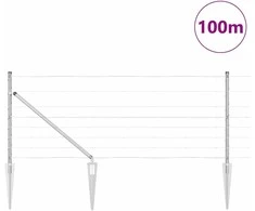 Suvirintas vielinis tvoras su smailiais galais 100 x 0,8 m