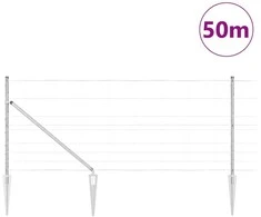Suvirintas vielinis tvoras su smailiais galais 50 x 1 m
