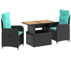 Lauko baldų komplektas Lauko valgomojo komplektas 3 pcs poliratanas