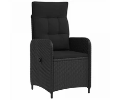 Lauko valgomojo komplektas 3 vnt. Juoda