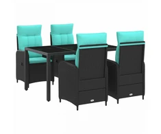 Lauko valgomojo komplektas 5 pcs poliratanas