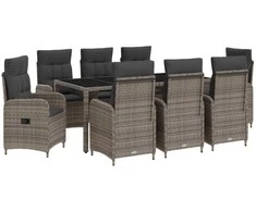 Lauko valgomojo komplektas 9 pcs