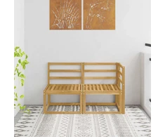 Lauko vidurinė ir kampinė sofa 2 Vienetas Balta