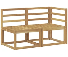Lauko vidurinė ir kampinė sofa 2 Vienetas Balta