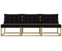 Lauko Vidurinis Sofa Kietos akacijos mediena Balta