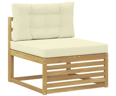 Lauko Vidurinis Sofa Kietos akacijos mediena Balta