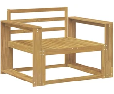 Lauko Vidurinis Sofa Kietos akacijos mediena Balta