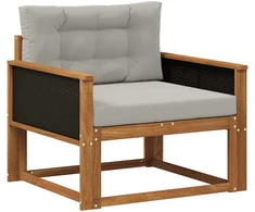 Lauko Vidurinis Sofa Kietos akacijos mediena Natūrali