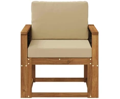 Lauko Vidurinis Sofa Kietos akacijos mediena Natūrali