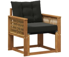 Lauko Vidurinis Sofa Kietos akacijos mediena Natūrali