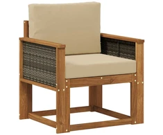 Lauko Vidurinis Sofa Kietos akacijos mediena Natūrali