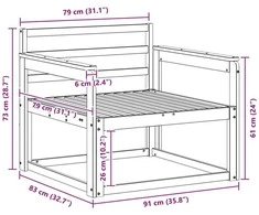 Lauko Vidurinis Sofa Natūrali