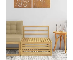 Lauko Vidurinis Sofa Kietos akacijos mediena Balta