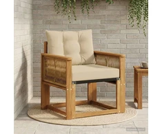 Lauko Vidurinis Sofa Kietos akacijos mediena Natūrali